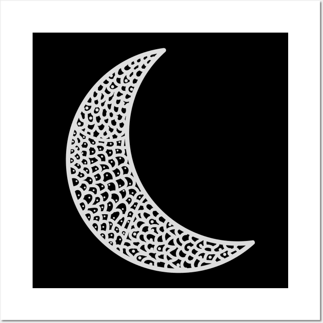 White Lace Crescent Moon